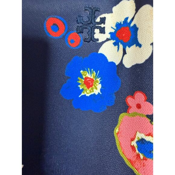 Tory Burch Sport Women’s Printed Tech Twill Golf Skort Navy Pansy Bouquet Sz S - Picture 12 of 12